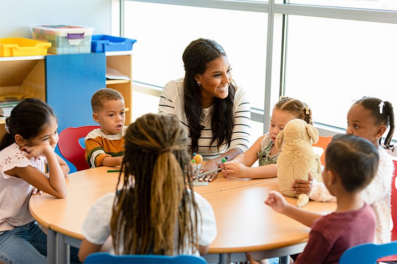 teacher and students